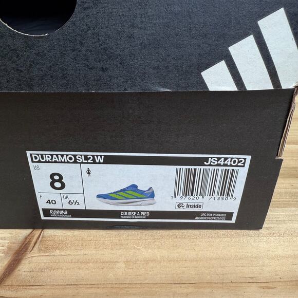 Adidas Duramo SL 2 Running Shoes Women's 8 Blue Fusion Hi-res Yellow Halo Blue - Picture 11 of 11